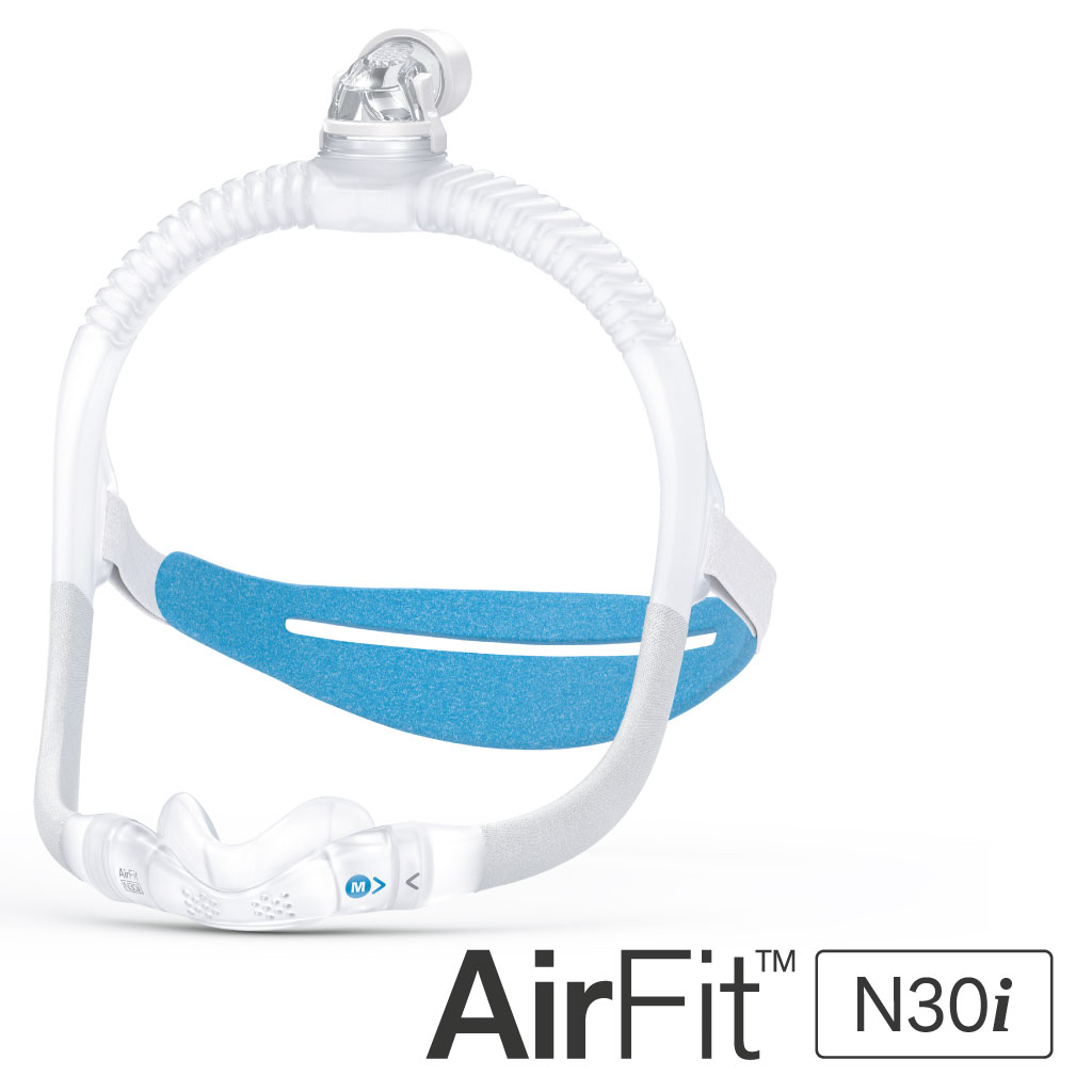 N303-1.jpg ResMed AirFit N30i Silikon CPAP Burun Maskesi - M Boy - Görsel 1