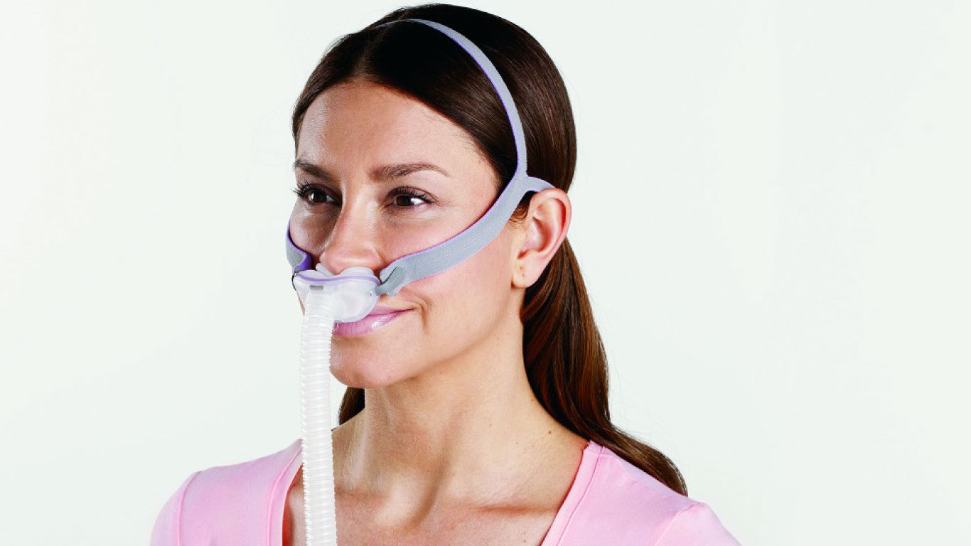 P105.jpg ResMed AirFit P10 CPAP Silikon Burun Yastık Maskesi - En Hafif CPAP Maske - Görsel 1